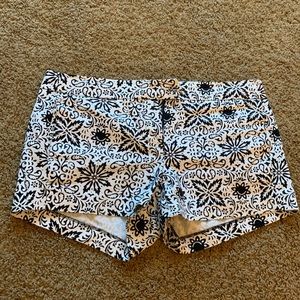 Patterned J crew shorts